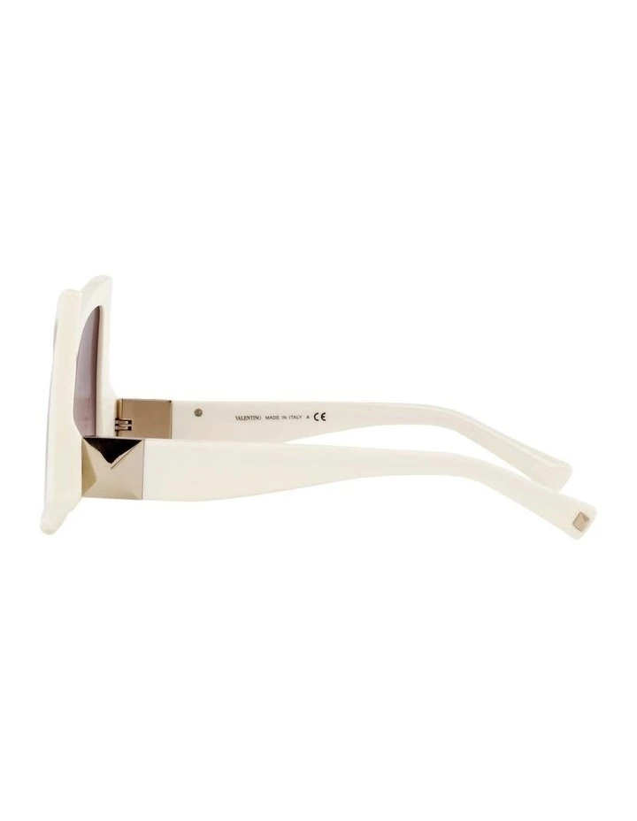 Valentino Ivory Inverted Sunglasses 0VA4091 1535206003 4 Valentino Ivory Inverted Sunglasses 0VA4091 1535206003 - Image 4