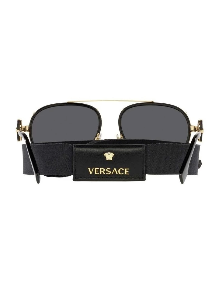Versace Black/Gold Aviator Sunglasses With Strap 0VE2232 1535921001 7 Versace Black/Gold Aviator Sunglasses With Strap 0VE2232 1535921001 - Image 7