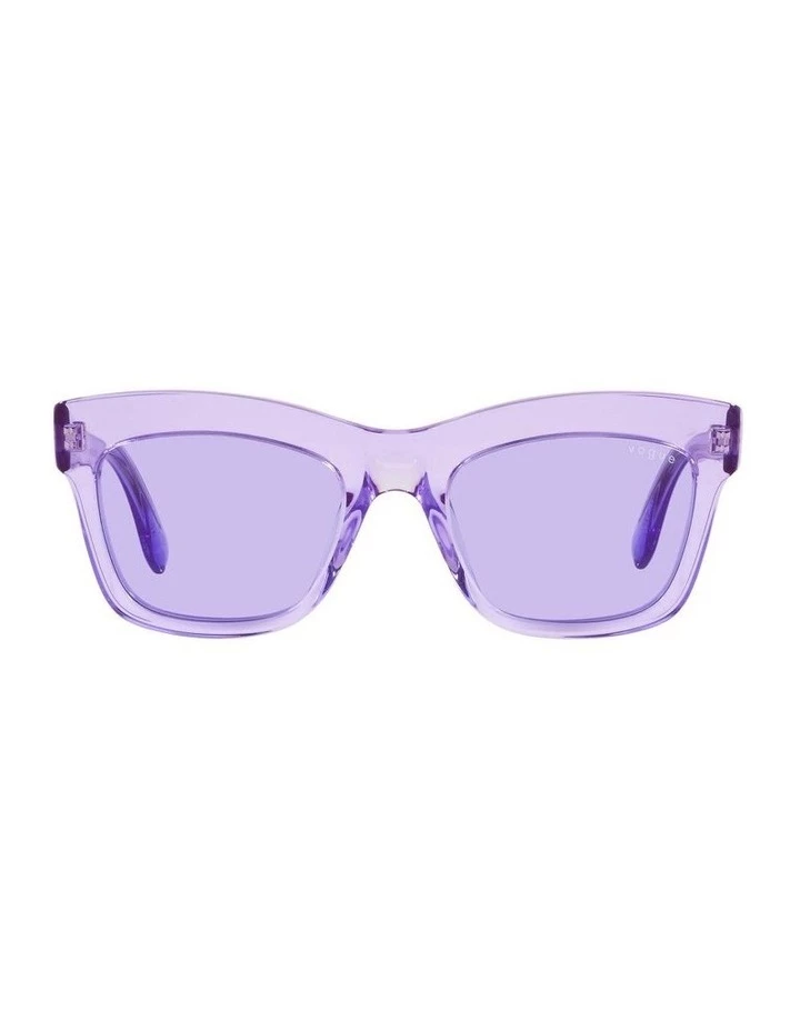 MBB X VOGUE Purple Transparent Rectangle Sunglasses 0VO5392S 1535988003 2 MBB X VOGUE Purple Transparent Rectangle Sunglasses 0VO5392S 1535988003 - Image 2