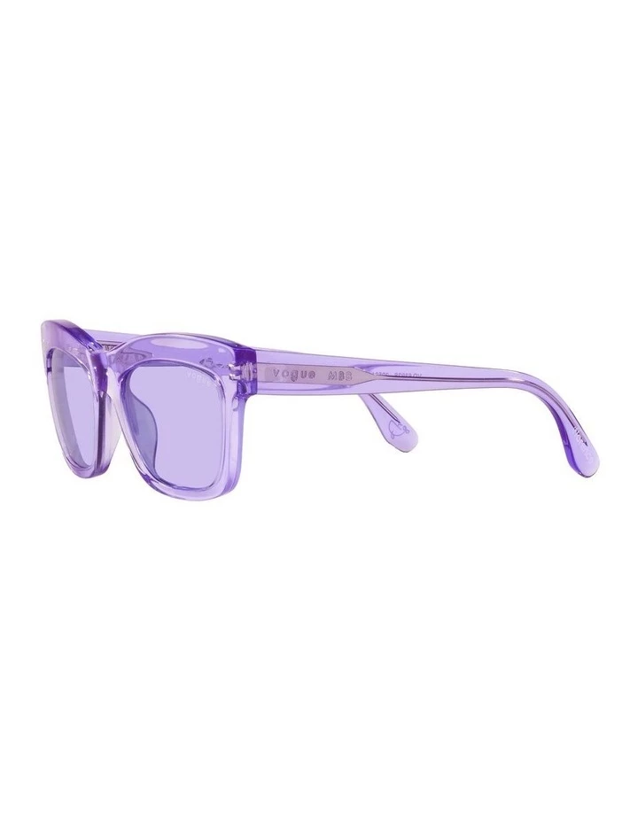 MBB X VOGUE Purple Transparent Rectangle Sunglasses 0VO5392S 1535988003 3 MBB X VOGUE Purple Transparent Rectangle Sunglasses 0VO5392S 1535988003 - Image 3