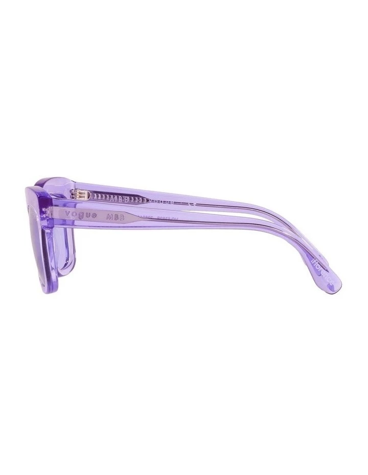 MBB X VOGUE Purple Transparent Rectangle Sunglasses 0VO5392S 1535988003 4 MBB X VOGUE Purple Transparent Rectangle Sunglasses 0VO5392S 1535988003 - Image 4