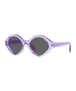 MBB X VOGUE Purple Transparent Oval Sunglasses 0VO5394S 1535991002