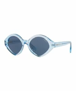 MBB X VOGUE Blue Transparent Oval Sunglasses 0VO5394S 1535991004