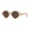 MBB X VOGUE Peach Transparent Oval Sunglasses 0VO5394S 1535991005