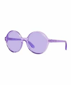 MBB X VOGUE Purple Transparent Round Sunglasses 0VO5393S 1536026003