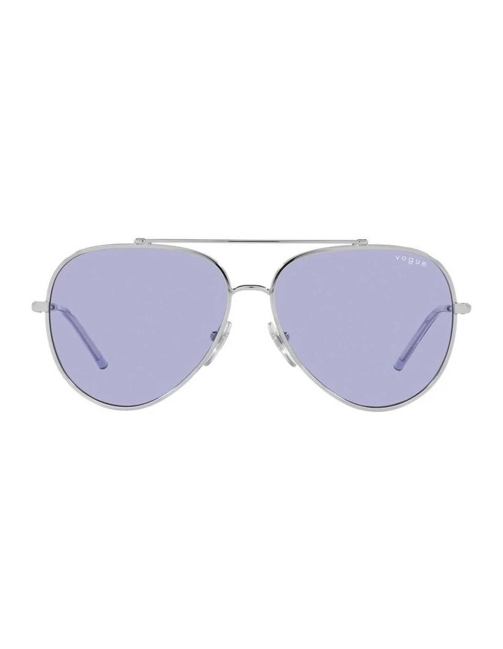 MBB X VOGUE Silver/Purple Aviator Sunglasses 0VO4212S 1536498003 2 MBB X VOGUE Silver/Purple Aviator Sunglasses 0VO4212S 1536498003 - Image 2