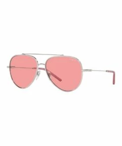 MBB X VOGUE Silver/Coral Aviator Sunglasses 0VO4212S 1536498004
