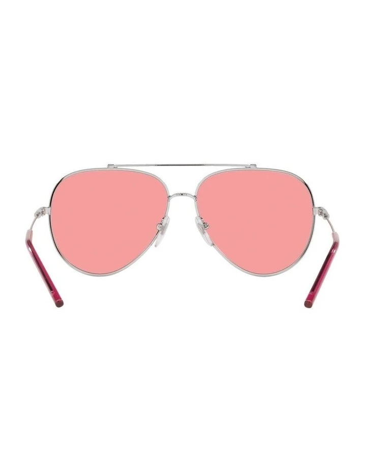 MBB X VOGUE Silver/Coral Aviator Sunglasses 0VO4212S 1536498004 7 MBB X VOGUE Silver/Coral Aviator Sunglasses 0VO4212S 1536498004 - Image 7