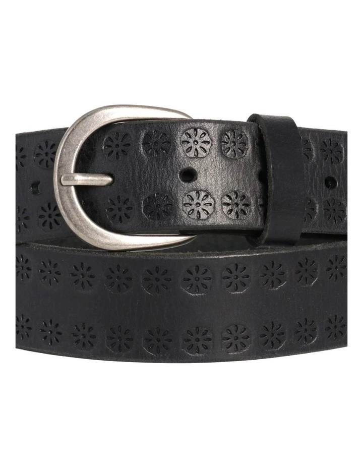 Loop Bankstown Black Leather Belt 4 Loop Bankstown Black Leather Belt - Image 4