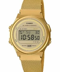 Casio Vintage Gold Stainless Steel Chronograph Watch A171Wemg-9A