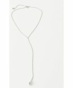 Basque Teardrop Silver Necklace