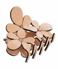 Gregory Ladner Flower Claw Blush Hair Clip
