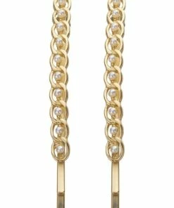 Gregory Ladner Pearl And Gold Link Clip Set