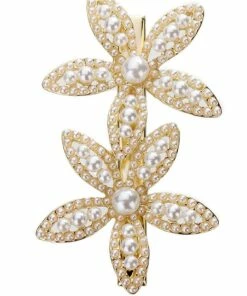 Gregory Ladner Flowers With Pearl Hair Clip