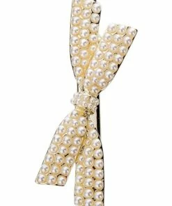 Gregory Ladner Bow Pearl Hair Clip