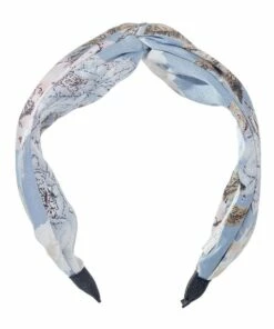 Gregory Ladner Flower Print Blue Turban
