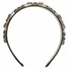 Gregory Ladner Crystal Bug Black Wide Headband