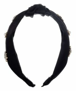 Gregory Ladner Starburst Black Turban Style Headband