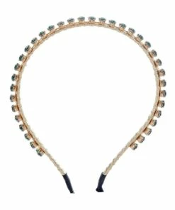 Gregory Ladner Marquise Stones Emerald Headband