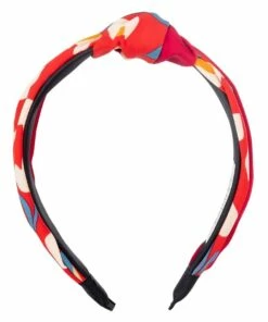 Gregory Ladner Floral Print Red Hair Turban