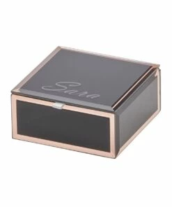 One Six Eight London Sara Black Small Jewellery Box -RAY-BAN Online Store 847858240 3 720x928