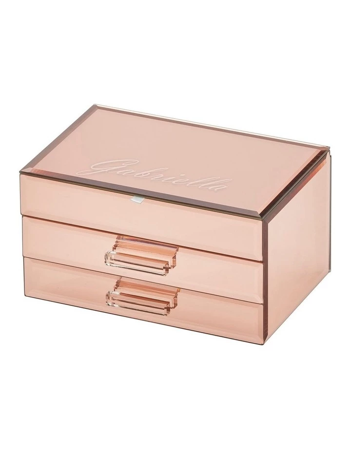 One Six Eight London Gabriella Rose Gold Medium Jewellery Box 4 One Six Eight London Gabriella Rose Gold Medium Jewellery Box - Image 4