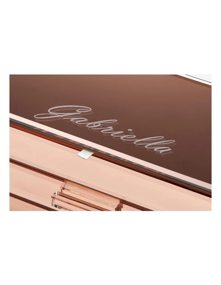 One Six Eight London Gabriella Rose Gold Medium Jewellery Box 6 One Six Eight London Gabriella Rose Gold Medium Jewellery Box - Image 6