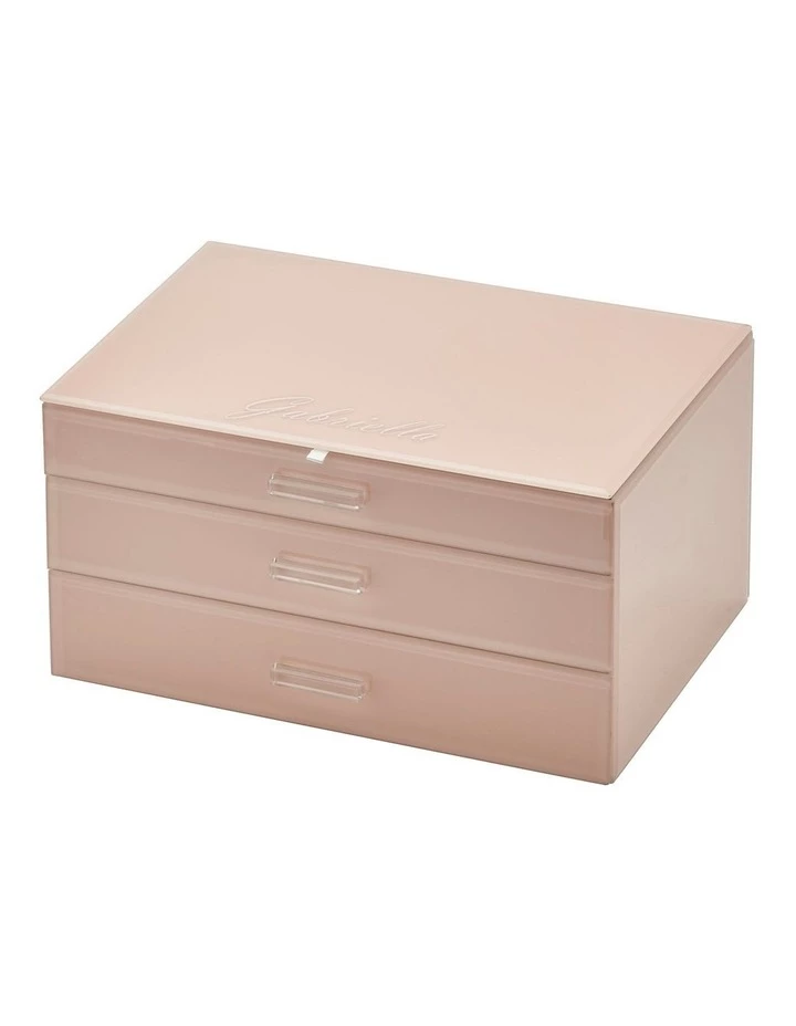 One Six Eight London Gabriella Blush Xl Jewellery Box 4 One Six Eight London Gabriella Blush Xl Jewellery Box - Image 4