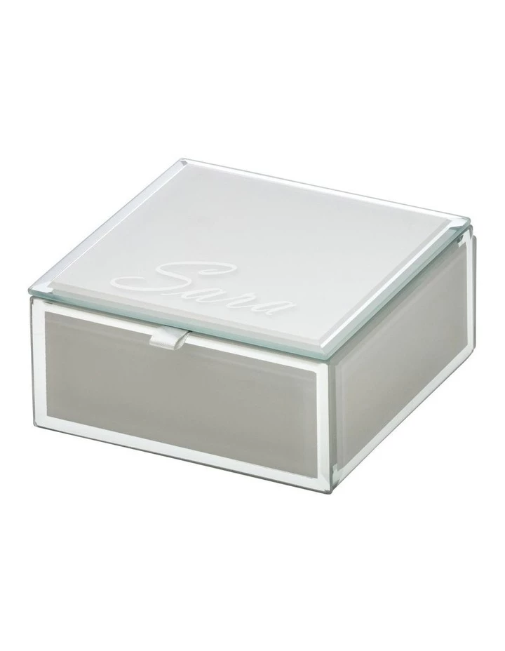 One Six Eight London Sara Cool Grey Small Jewellery Box 3 One Six Eight London Sara Cool Grey Small Jewellery Box - Image 3
