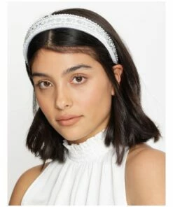 Collection White And Gold Beaded Headband -RAY-BAN Online Store 849174580 849175300 3 2 720x928