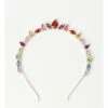 Collection Embellished Multicolour Jewel Crown Headband