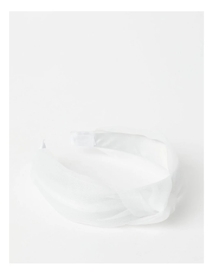 Collection Knot Detailed White Headband 1 Collection Knot Detailed White Headband