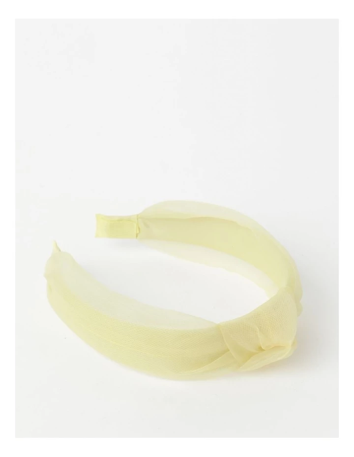 Collection Knot Detailed Yellow Headband 1 Collection Knot Detailed Yellow Headband