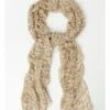 Basque Printed Beige Scarf