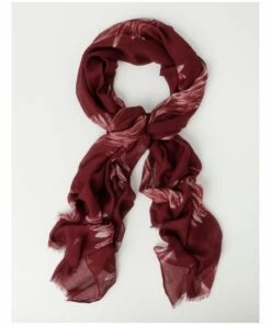 Basque Printed Red Scarf