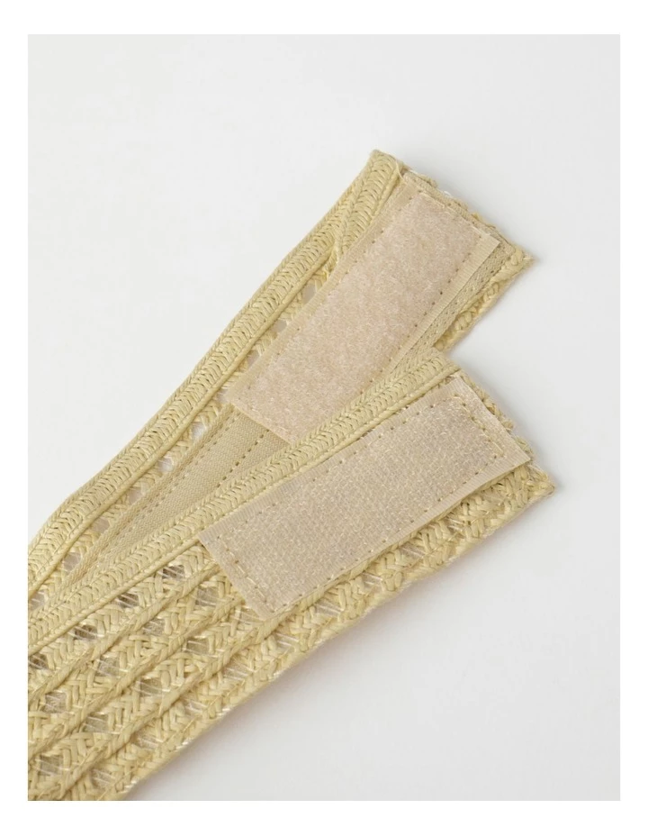 Miss Shop Weave Natural Visor Hat 3 Miss Shop Weave Natural Visor Hat - Image 3