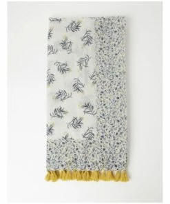 Trent Nathan Printed Tassels Yellow Scarf -RAY-BAN Online Store 849837430 849839050 4 720x928
