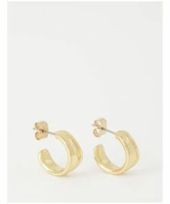 Trent Nathan Molten Gold Huggie Earring