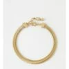 Trent Nathan Bold Herringbone Gold Chain Bracelet