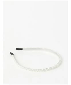 Collection All Over Pearl White Headband