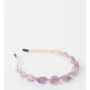 Collection Coloured Stone Purple Headband