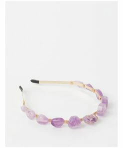 Collection Coloured Stone Purple Headband