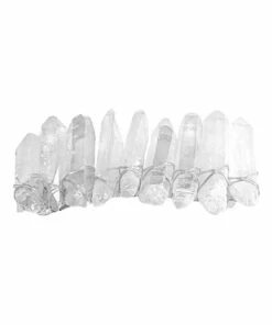 Olga Berg Angelica Large White Raw Crystal Barrette