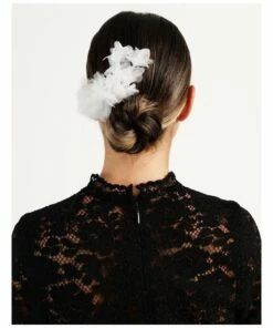 Collection Black Organza Flower Hair Slide -RAY-BAN Online Store 851188150 851188690 4 720x928