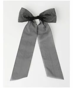 Collection Organza Black Bow Clip