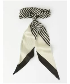 Collection Black/White Ribbon Hair Tie