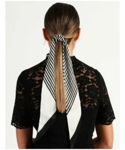 Collection Black/White Ribbon Hair Tie -RAY-BAN Online Store 851188510 851189770 4 720x928