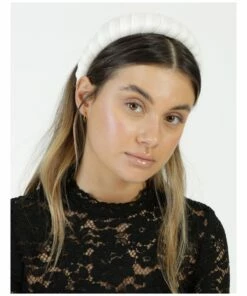 Collection Padded White Satin Headband -RAY-BAN Online Store 851324500 851325220 2 1 720x928