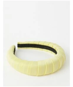 Collection Padded Yellow Satin Headband