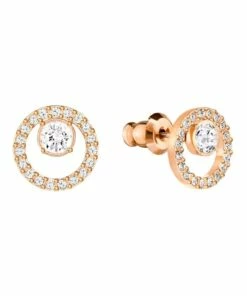 Swarovski Creativity Stud Earrings Circular, White
